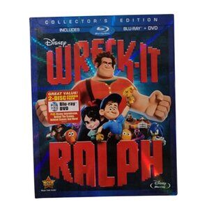 EUC Disney's Wreck-it Ralph Collector's Edition Blu-Ray & DVD